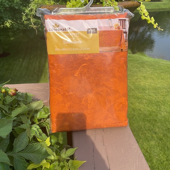 3 Harvest Vinyl Tablecloths 60x84 Rectangle by Way to Celebrate - Picture 2 of 3